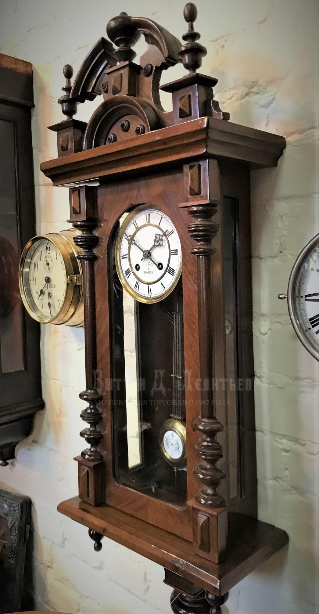 Настенные Часы Le Roi a Paris в ореховом корпусе